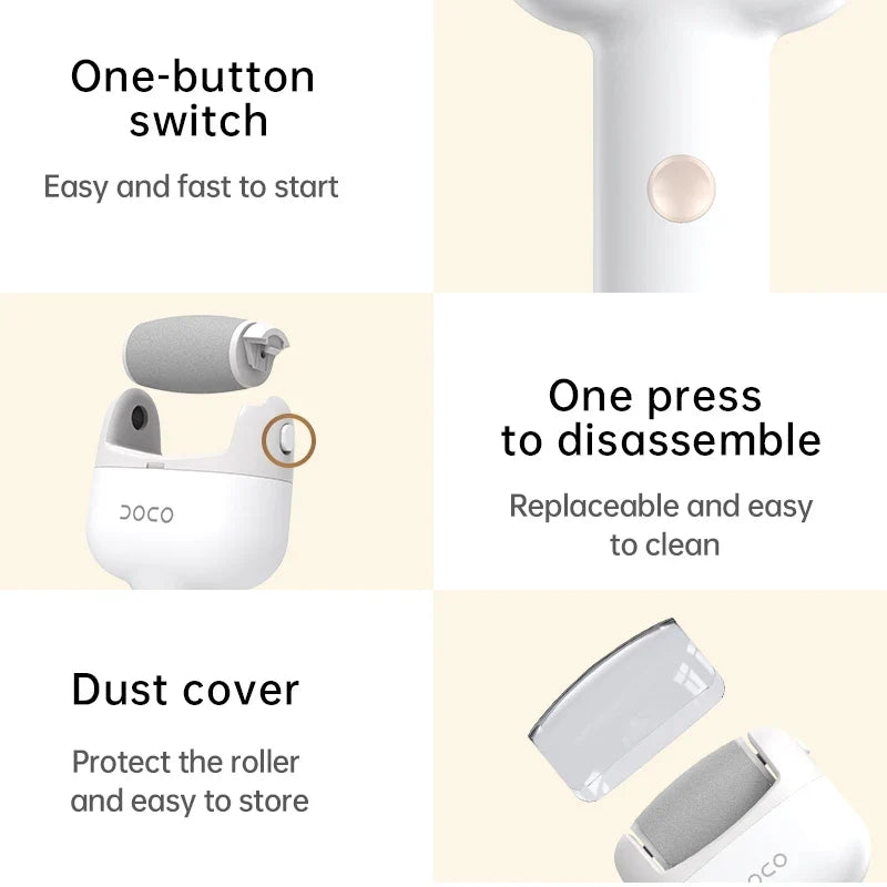 DOCO LAB Electric Foot Grinder | Rechargeable Pedicure Tool