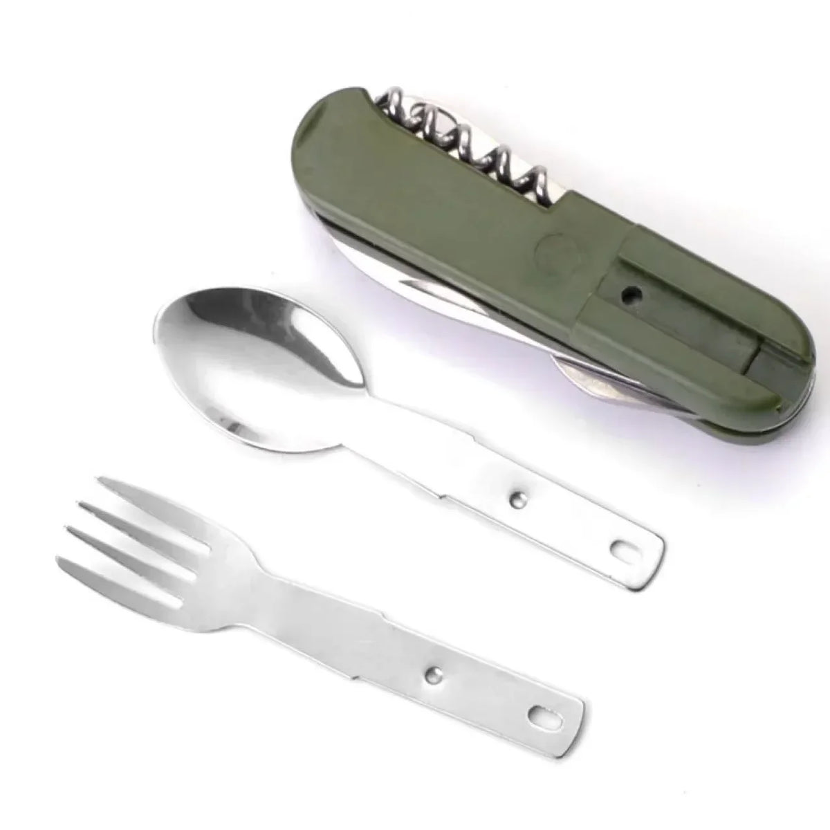 Folding Camping Utensils Set – Stainless Steel Fork Spoon Knife