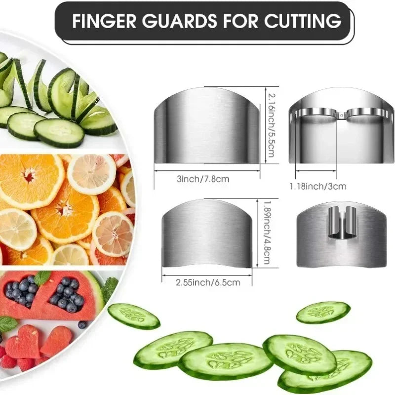 Stainless Steel Finger Guard | Kitchen Knife Safety Protector