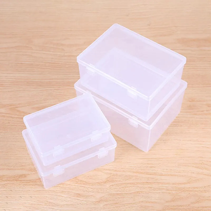 Transparent PP Dual Fastened Display Box Jewelry Container Art DIY