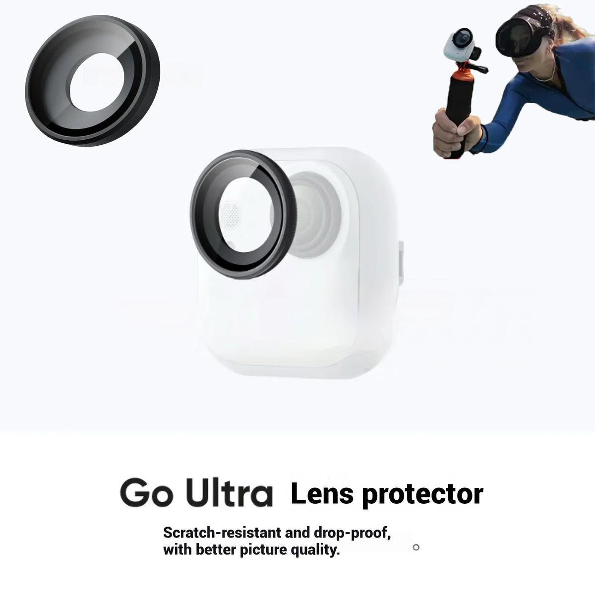 Insta360 GO Ultra Lens Guard – Waterproof Anti-Fog Protector