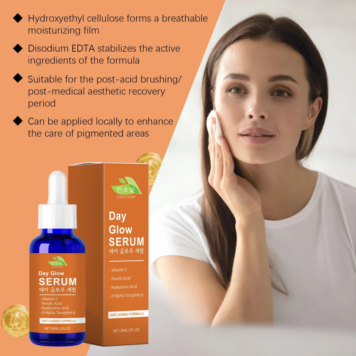 Vitamin C & Hyaluronic Acid Face Serum – Brighten & Hydrate