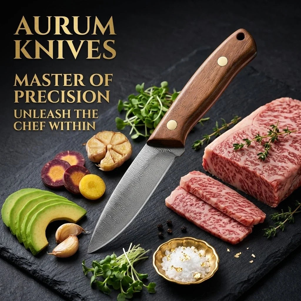 Damascus Pattern Kitchen Knife – Sharp Stainless Steel Chef Knife