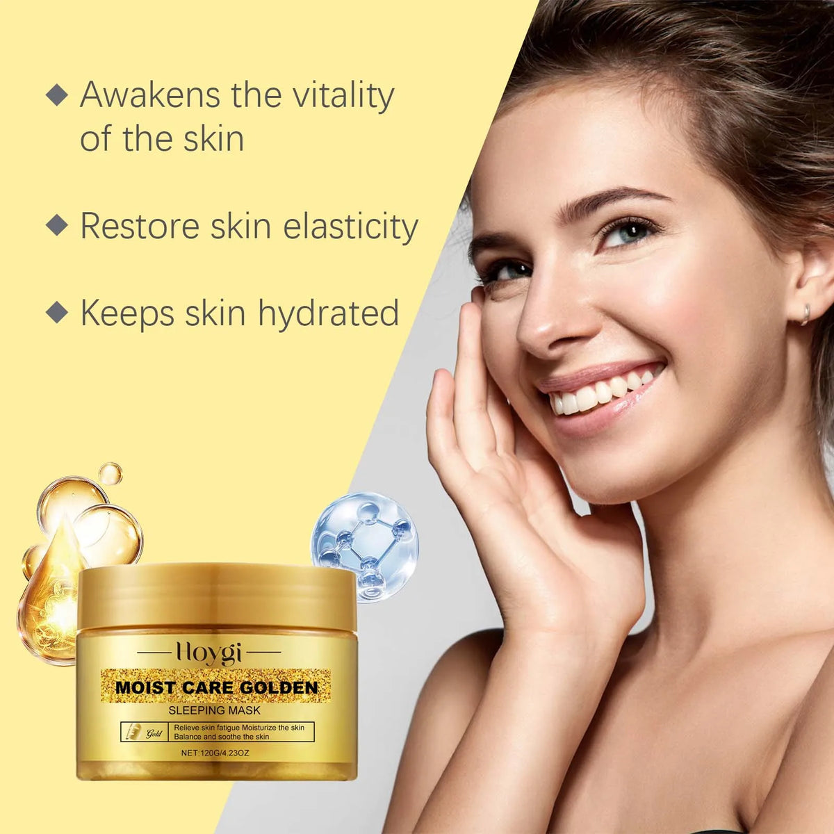 Gold Sleeping Mask – Niacinamide Pore Tightening & Brightening