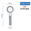 USB Rechargeable LED Magnifying Glass for Electronics & Antiques