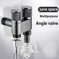 Stainless Steel Toilet Angle Valve | 1 Inlet 2 Outlet Water Tap