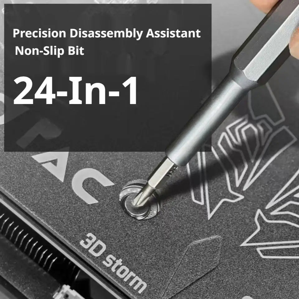 25-in-1 Precision Screwdriver Set – Torx, Hex & Flat Bits