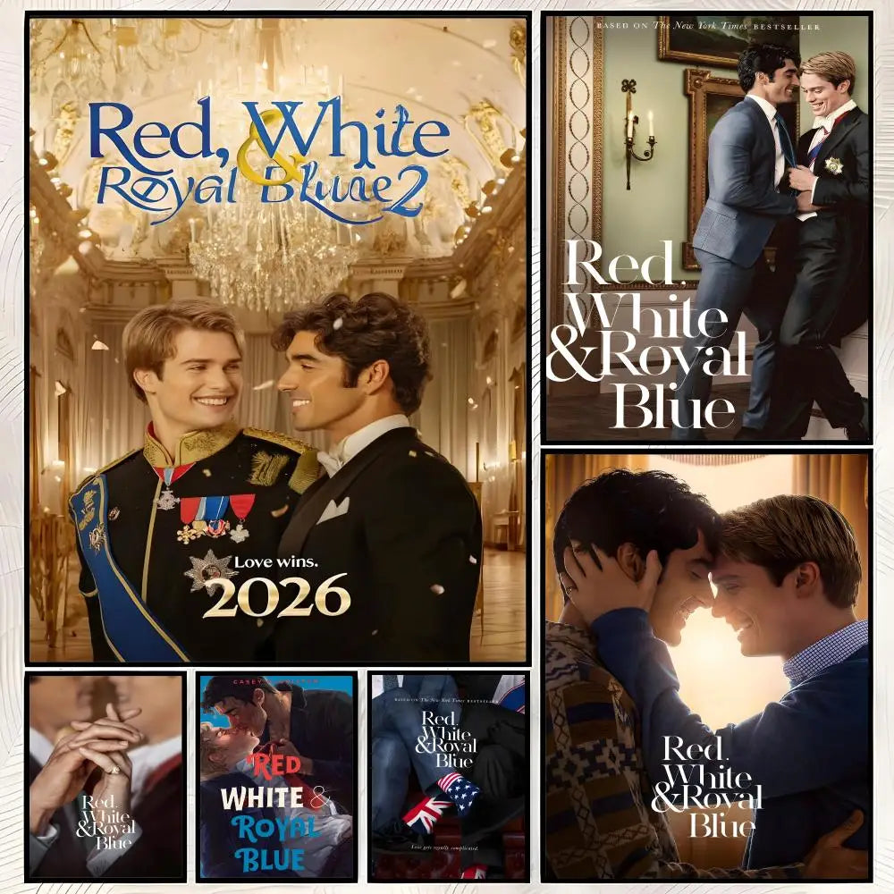 Red White & Royal Blue Movie Poster – Self-Stick HD PVC Wall Art