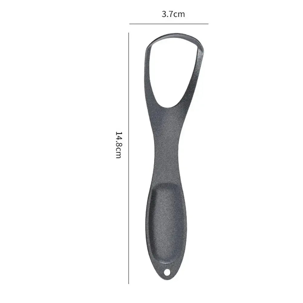 Stainless Steel Tongue Scraper Fan-shaped Cleaner Fresh Breath Oral