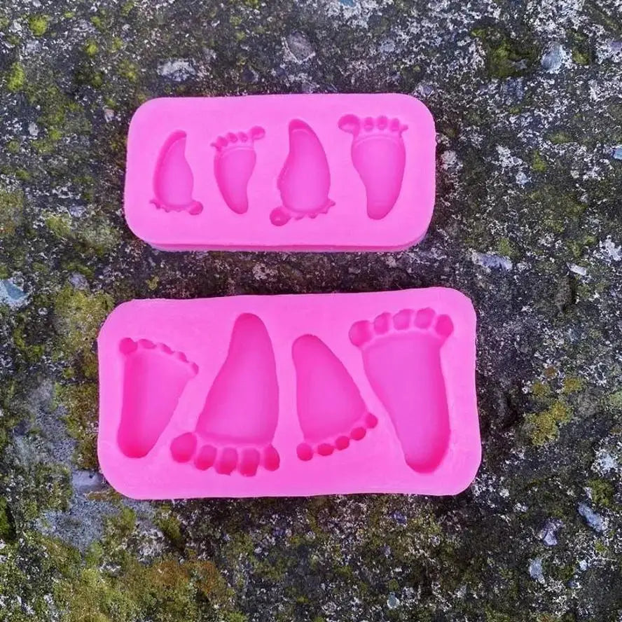 3D Baby Feet Silicone Mold – Fondant Chocolate Cake Baking