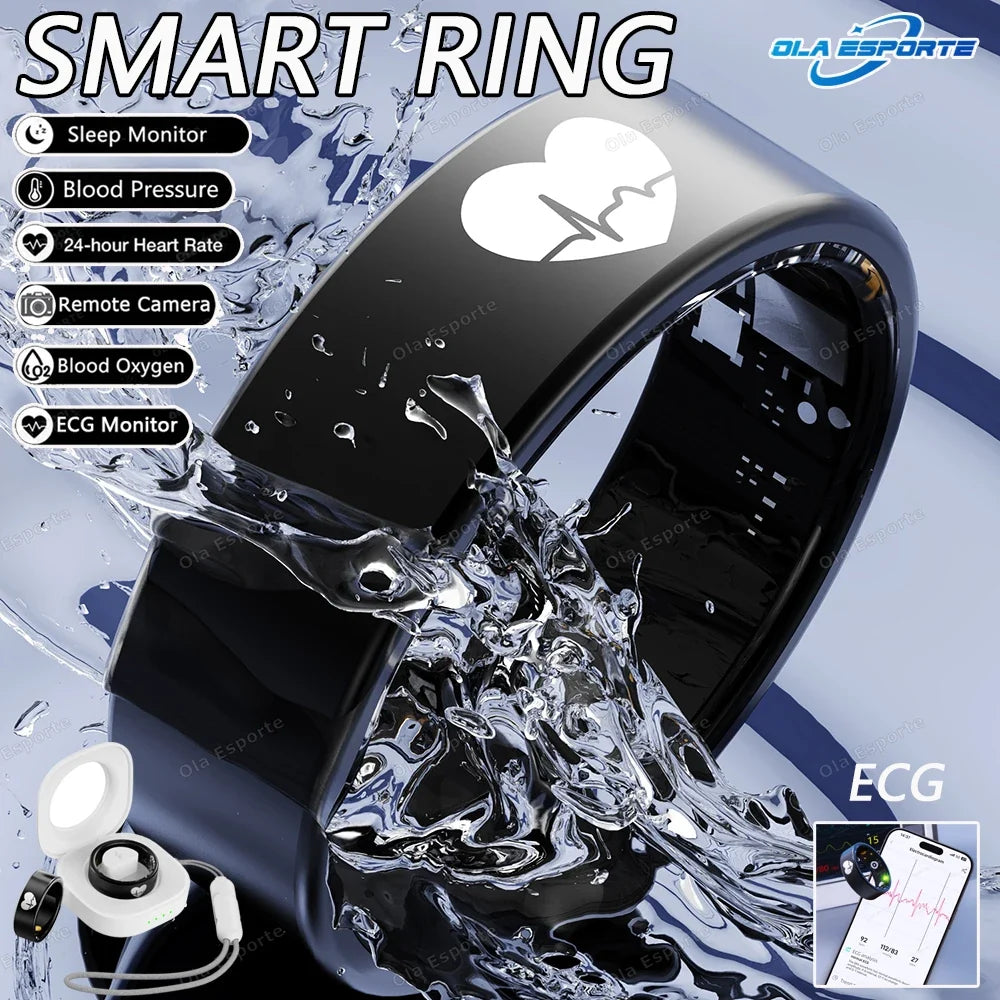 ECG Smart Ring – Heart Rate, Blood Pressure & Sleep Monitor