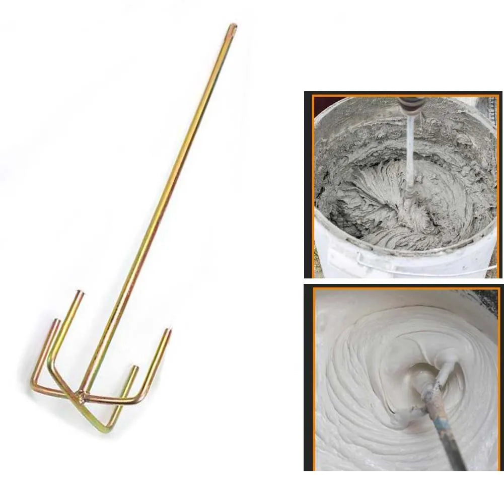 Electric Drill Mixing Rod – Cement, Plaster & Paint Stirrer