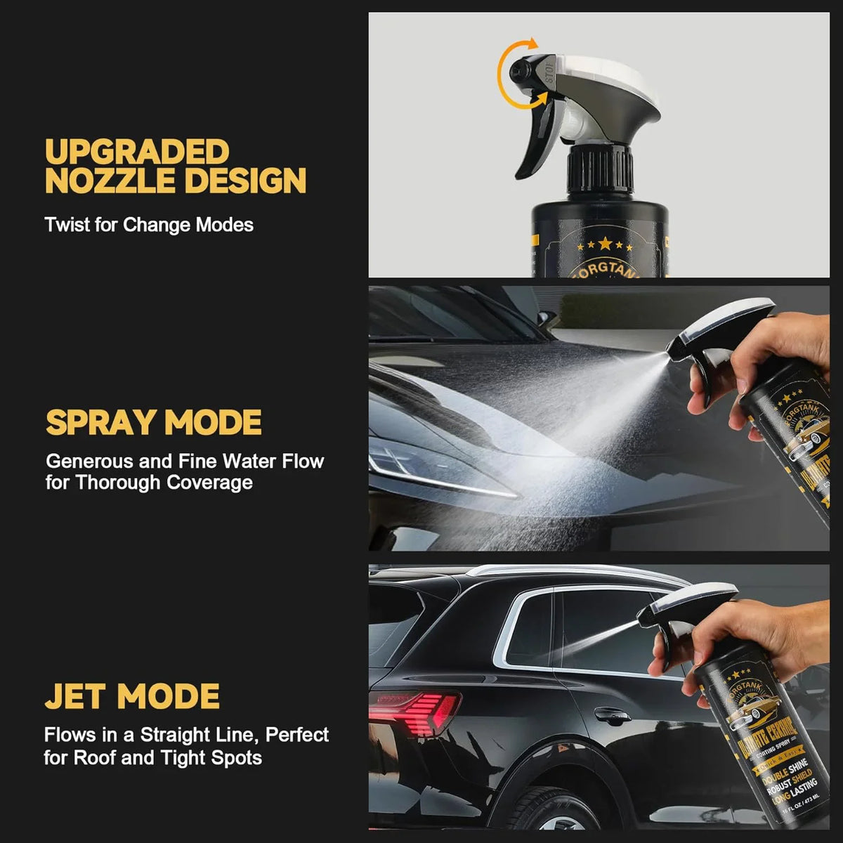 Ceramic Coating Spray – Mirror Shine & 50+ Wash Car Wax