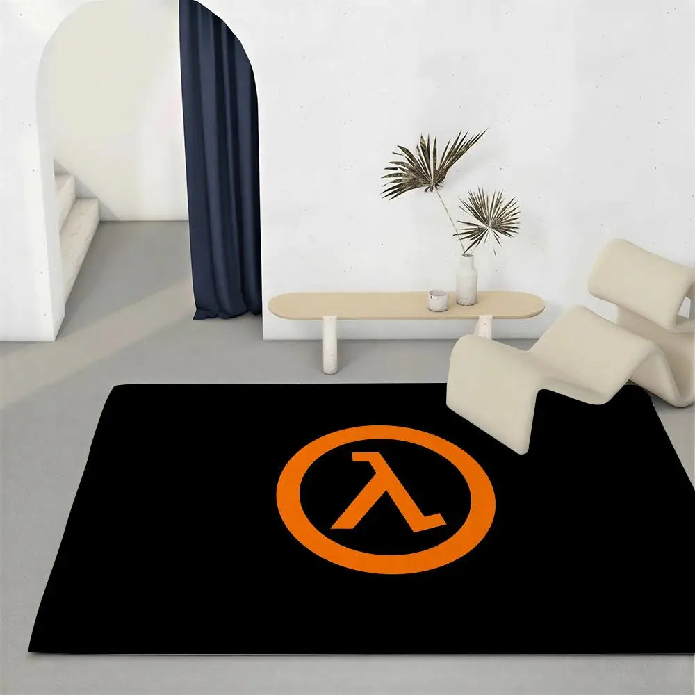 Half-Life Gaming Flannel Floor Mat – Non-Slip Soft Indoor Rug