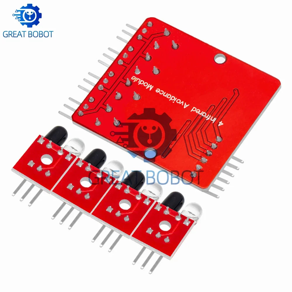 4-Channel IR Tracking & Obstacle Avoidance Module | Robots & Cars