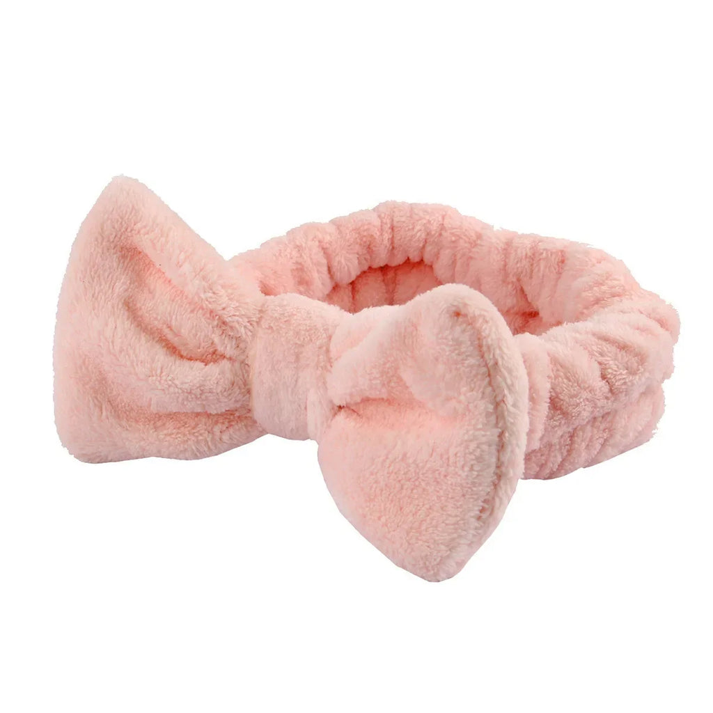 Cute Plush Wristband Hair Tie Makeup Mask Moisture Proof Sleeve Cover