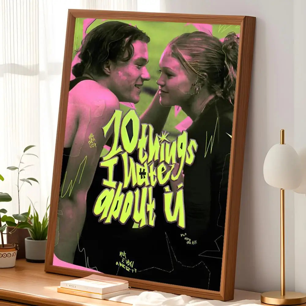 10 Things I Hate About You Poster – HD PVC Self-Stick Wall Art