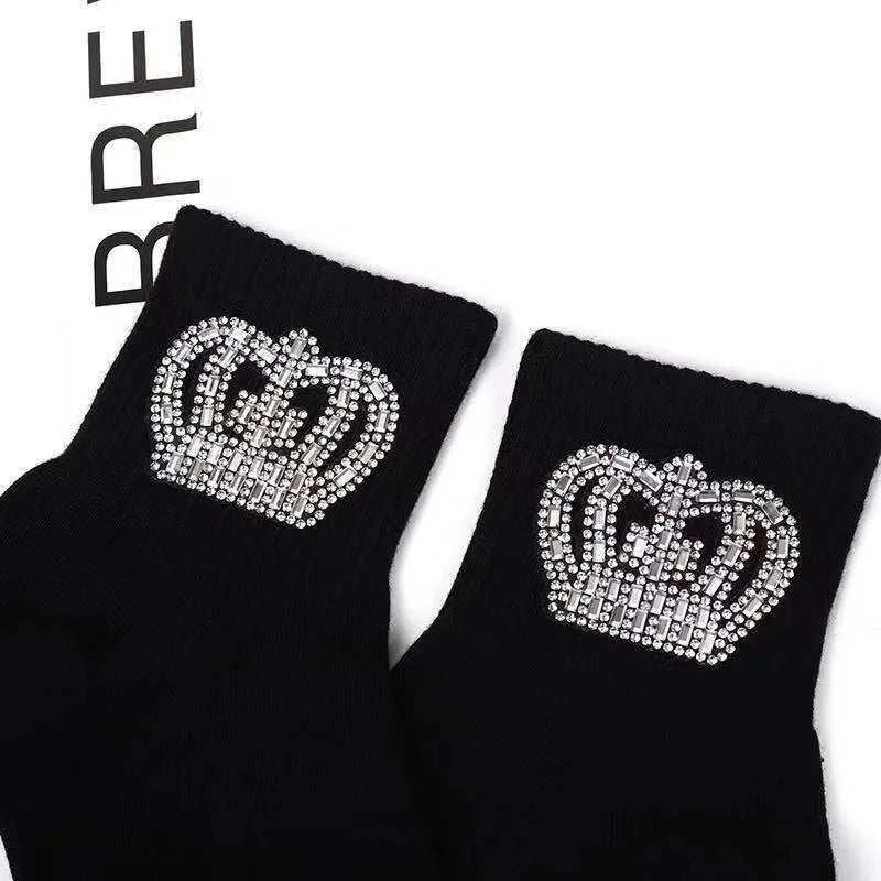 Rhinestone Sparkling Low Cut Socks | Cute Cartoon Animal Women