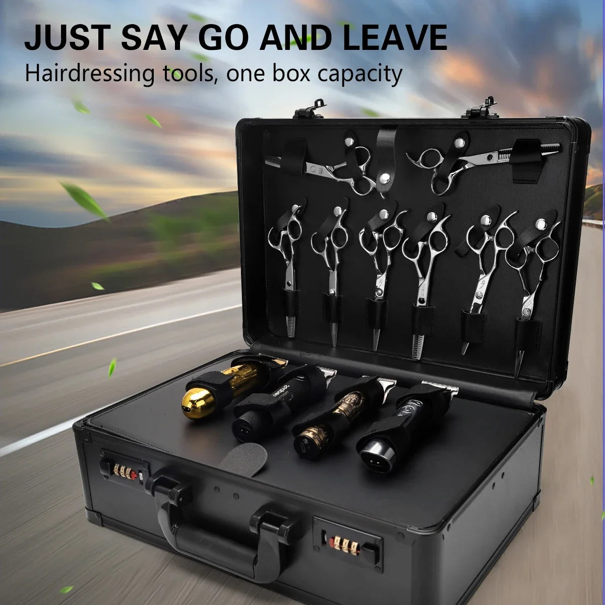 Professional Barber Case – Lockable Salon Tool Travel Box