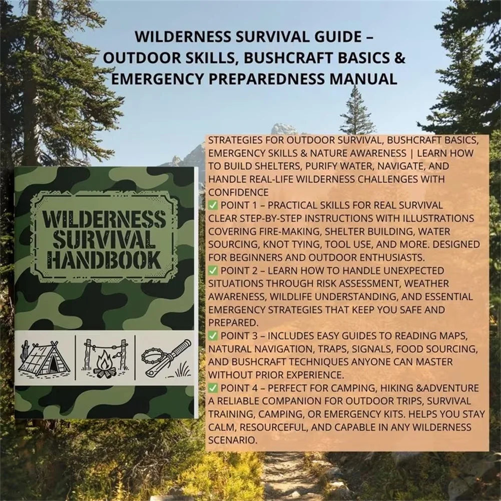 Wilderness Survival Notebook & Outdoor Planning Guide for Adults