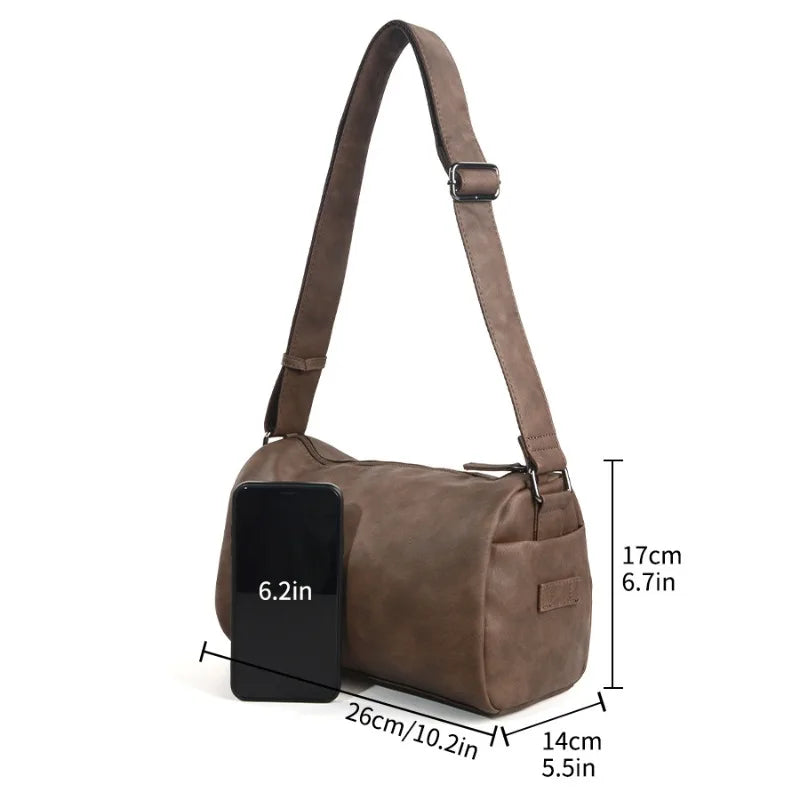 Men's Cylinder Crossbody Bag | Korean Minimalist Sling