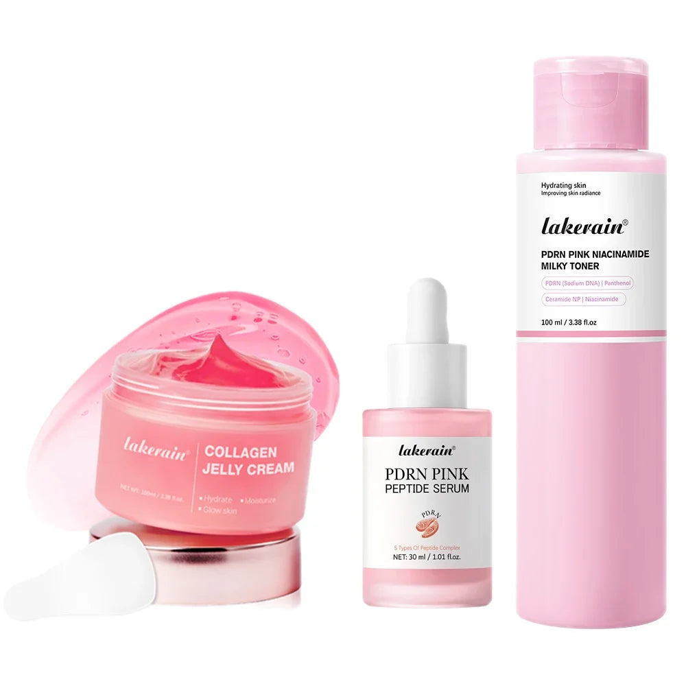 Salmon DNA PDRN Collagen Jelly Cream & Niacinamide Toner Set