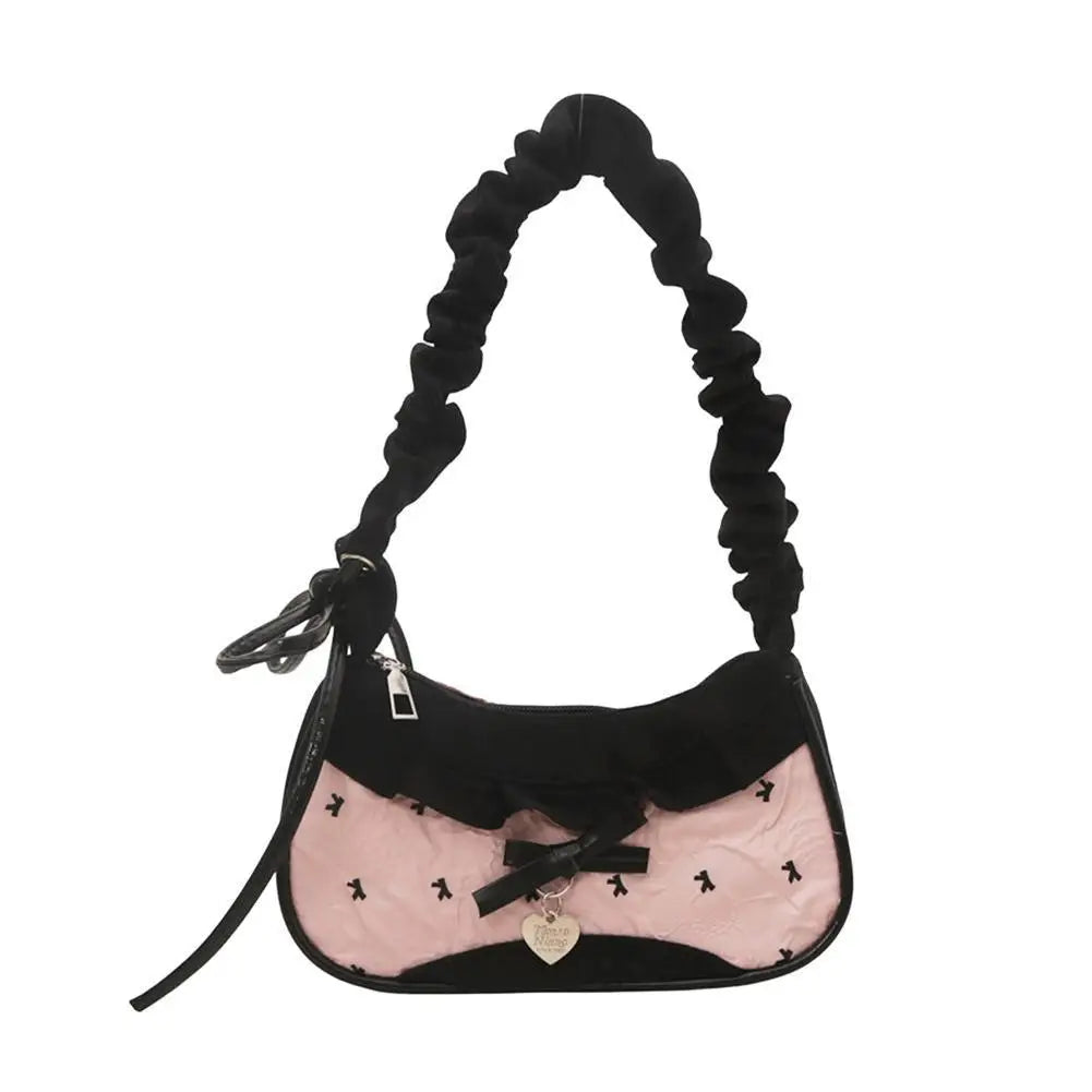 Korean Grid Mini Crossbody Bag | Adjustable Shoulder Strap