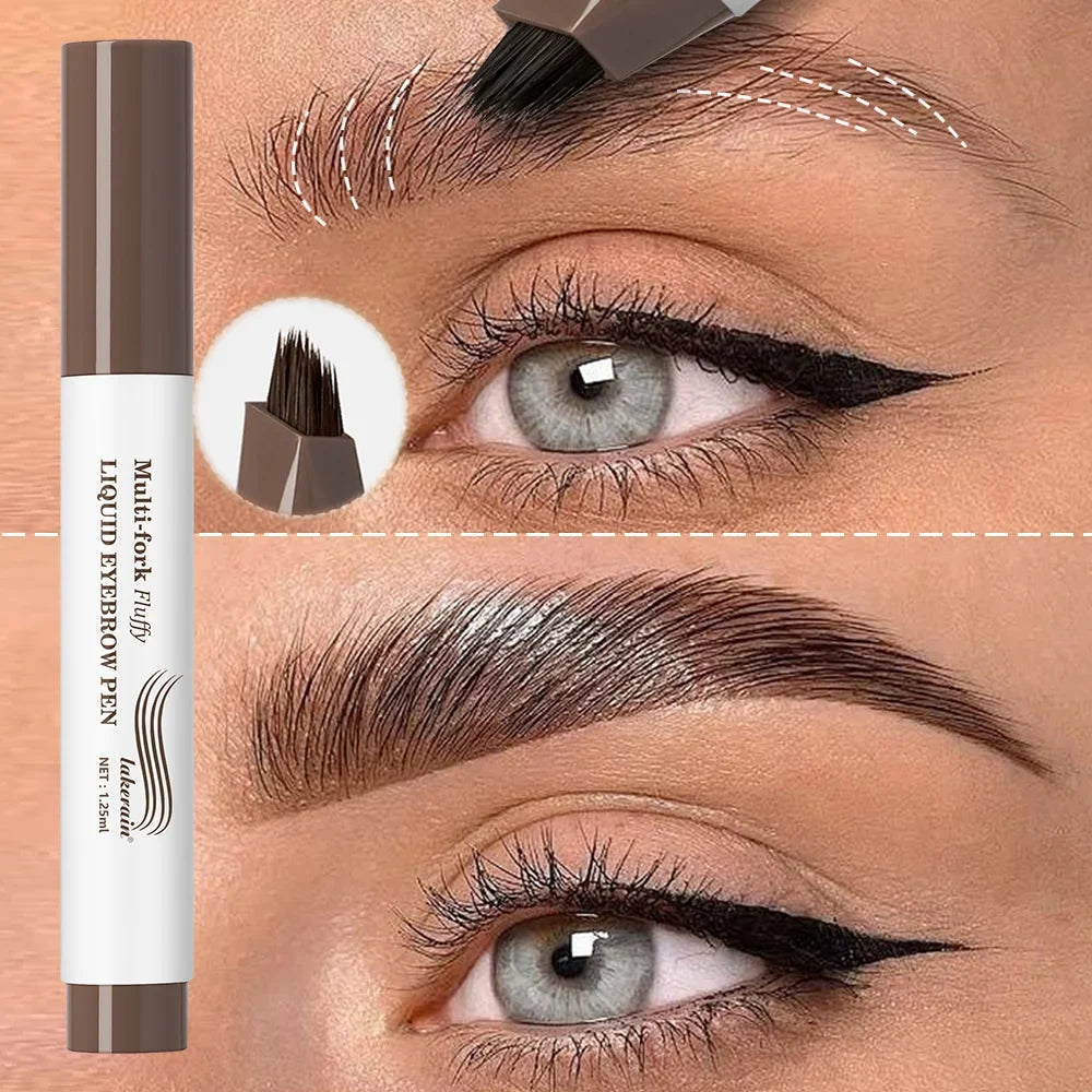 4D Multi-Fork Liquid Eyebrow Pen – Waterproof & Precise