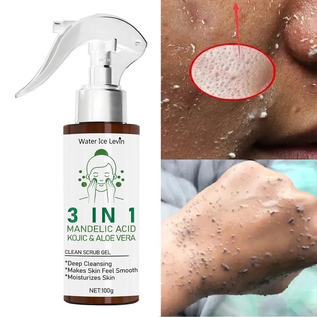 3-in-1 Mandelic Acid & Kojic Acid Scrub Gel with Aloe Vera
