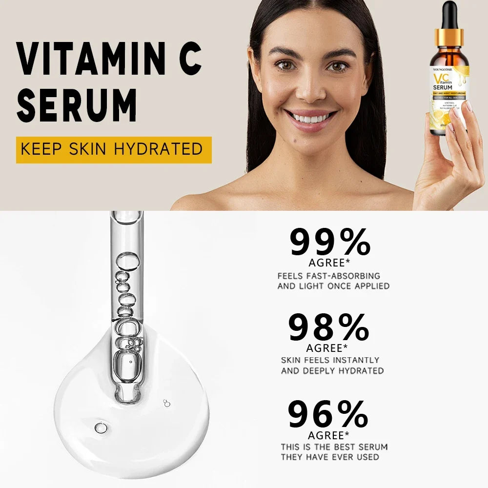 YOUNGCOME Vitamin C+e Retinol Day Night Face Serum Hyaluronic Acid