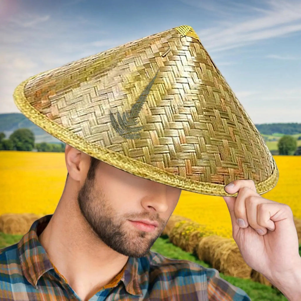 Chinese Retro Handmade Straw Hat – Conical Fisherman Sun Hat