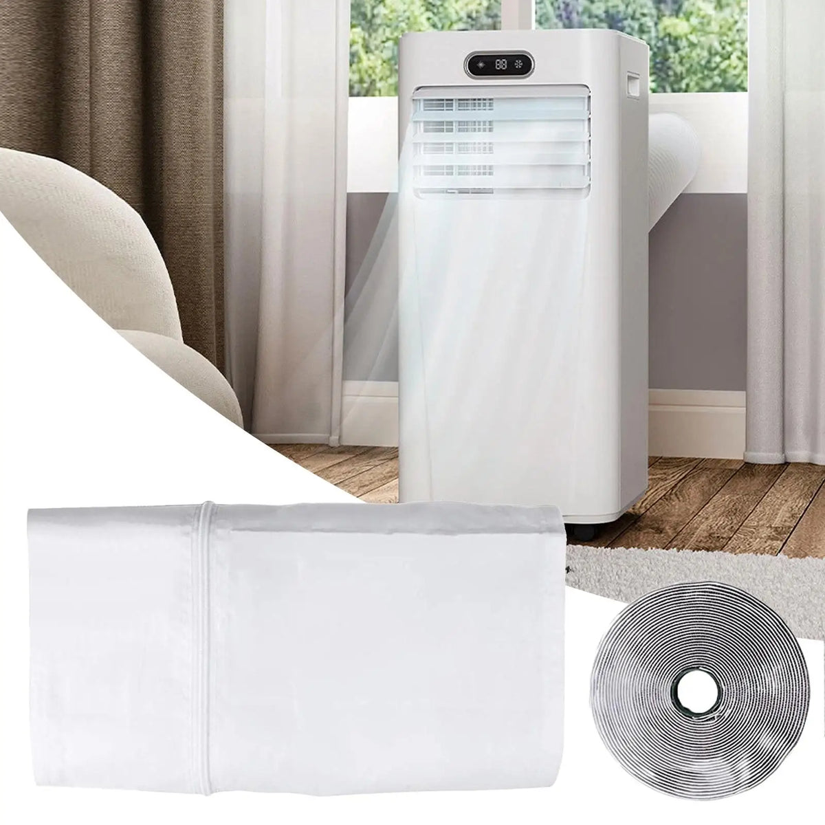 Portable AC Window Seal Kit – Casement Vent Insulation Accessory