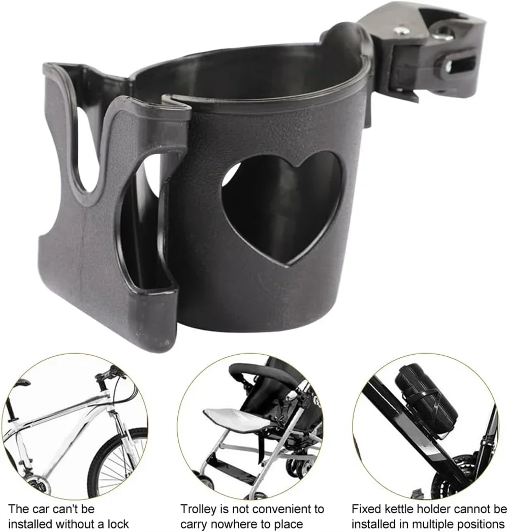 2-in-1 Stroller Cup & Phone Holder – Universal Clip-On
