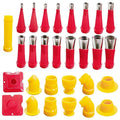 Universal Integrated Rubber Nozzle Tool Caulking Tips Nozzles Sausage