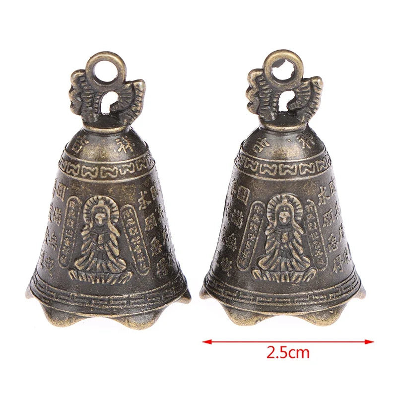 Antique Guanyin Bell – Chinese Mini Feng Shui Bronze Sculpture