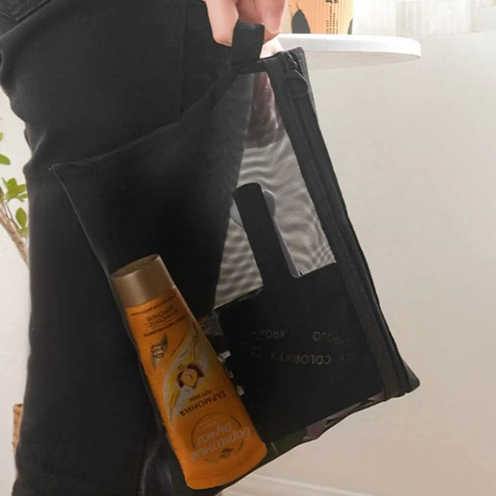 Mesh Zipper Cosmetic Bag | Travel Toiletry Organizer 3 Sizes