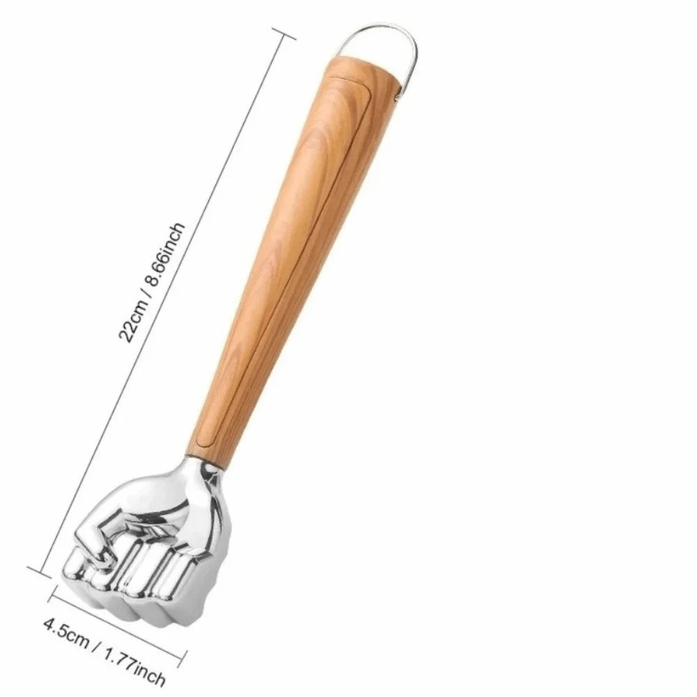 Double-Sided Meat Tenderizer Mallet | Zinc Alloy Wood Handle