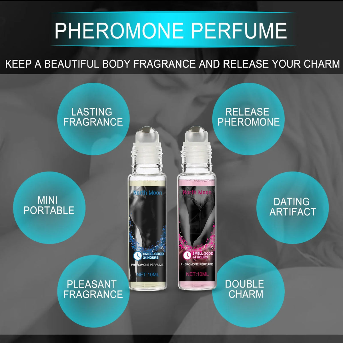 Pheromone Roll-On Perfume – Natural Fruity Scent, 10ml