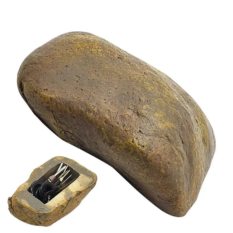 Hiddens Rock Key Box Fake Simulate Stone Case Waterproof Hiders Lock