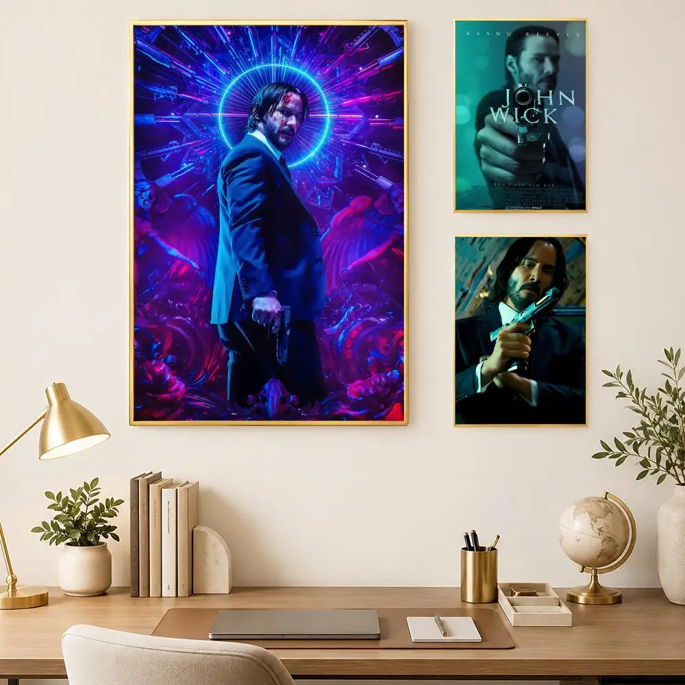 Keanu Reeves Self-Stick HD Wall Art Poster – Waterproof Decor