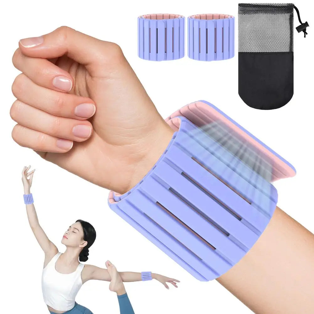 Magnetic Silicone Wrist & Ankle Weights 2LB | Fitness Training