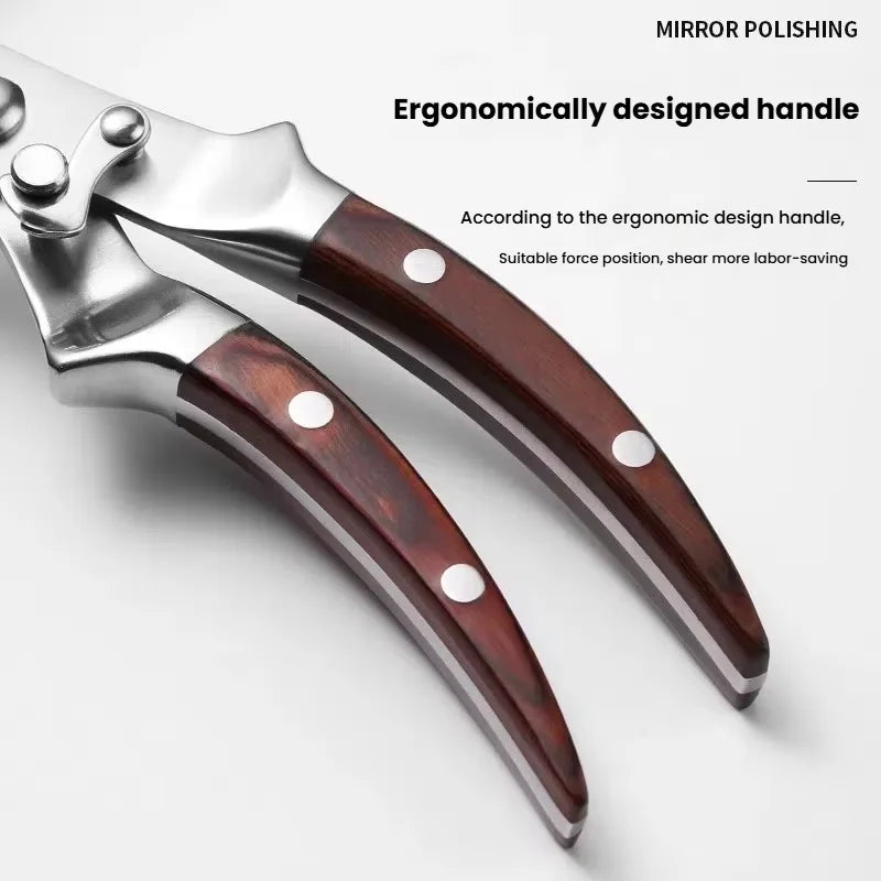 Heavy-Duty Poultry Shears – Kitchen Bone Cutting Scissors