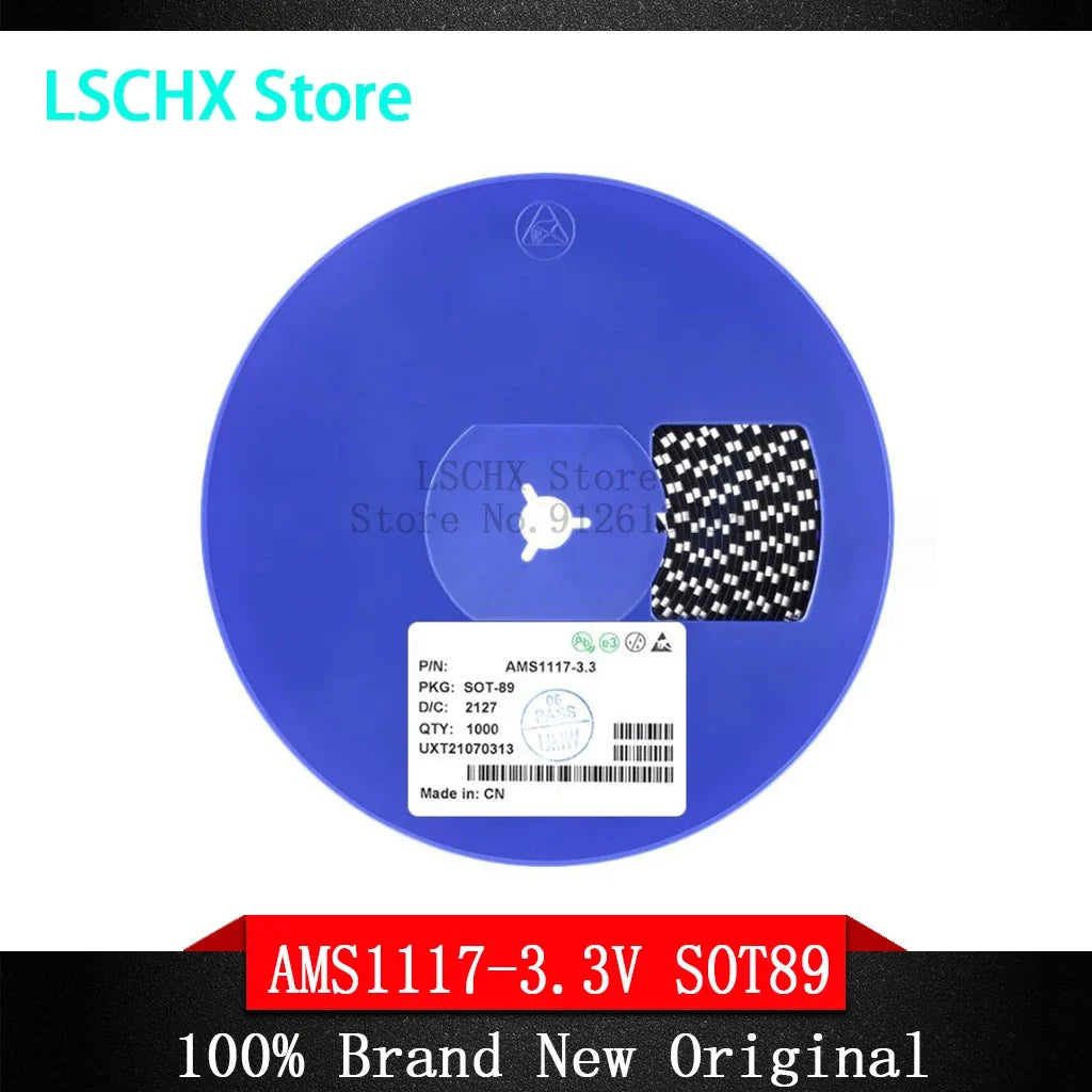 50PCS AMS1117 LDO Voltage Regulator IC SOT-89 SMD Multi-Voltage