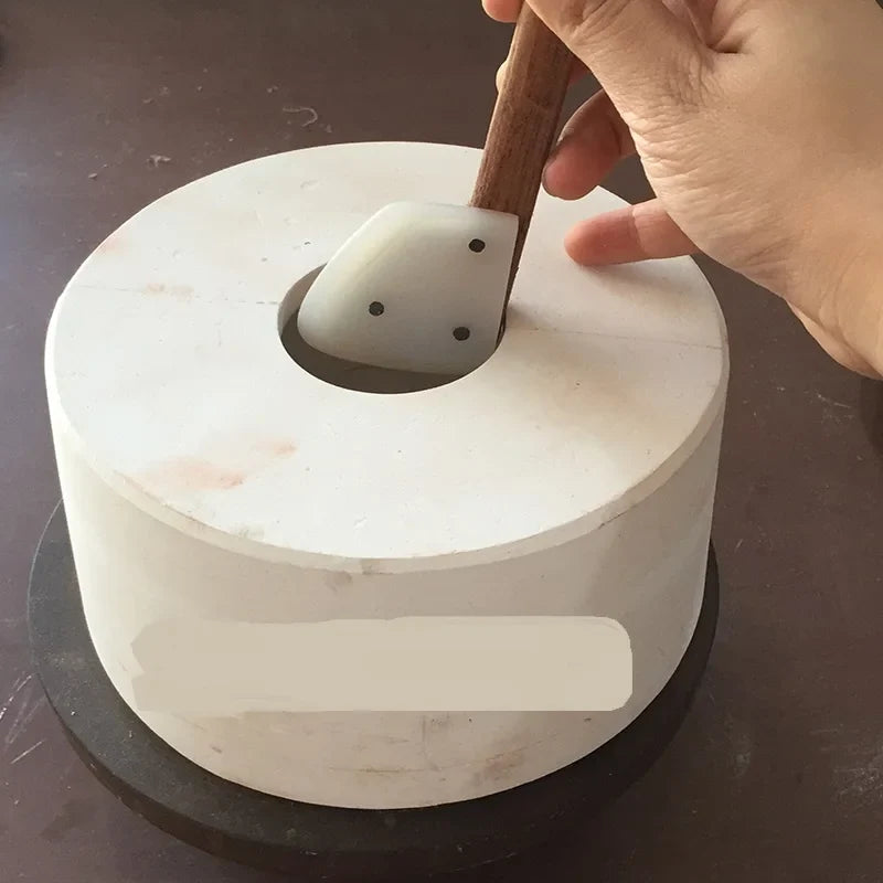 Wooden Long Handle Pottery Smoothing Tool | Ceramic DIY