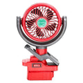 Cordless Clip-On Fan – 2-Speed, 270° & 300° Rotation + USB Ports