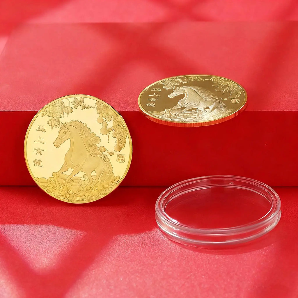Year of the Horse 3D Commemorative Coin – Lucky New Year Gift