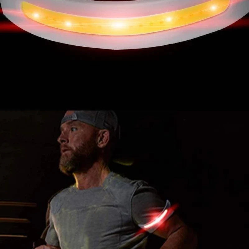 COB LED Wrist Running Light – USB Rechargeable Mini Flashlight