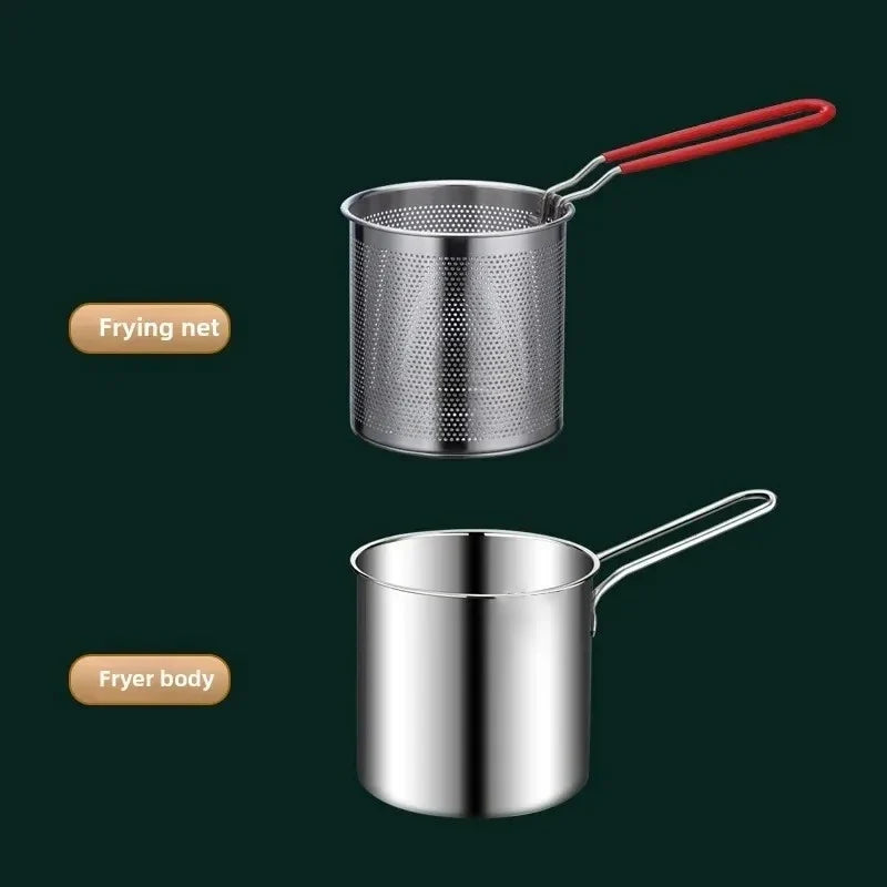Stainless Steel Deep Fryer with Basket – Home & Commercial