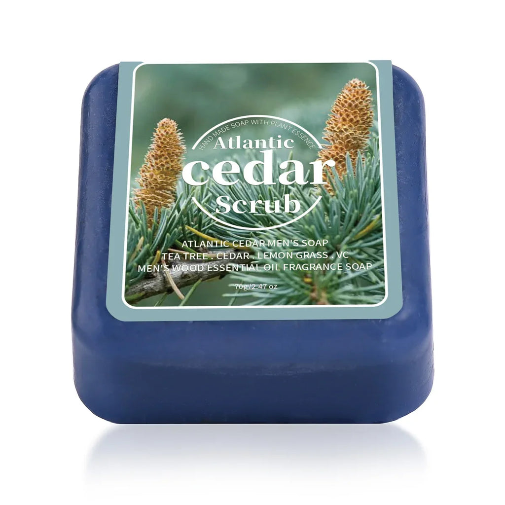 Atlantic Cedar Men's Handmade Essential Oil Soap – Deep Clean