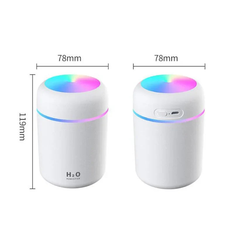Portable Mini LED Humidifier & Essential Oil Diffuser USB
